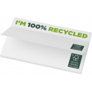 Karteczki samoprzylepne z recyklingu o wymiarach 127 x 75 mm Sticky-Mate®, 100 stron, biały
