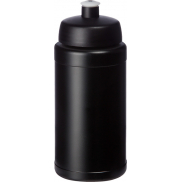 Baseline 500 ml butelka sportowa z recyklingu, czarny