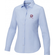 Cuprite damska organiczna koszulka z długim rękawem, xl, niebieski
