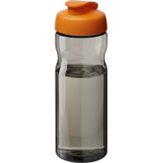 Bidon H2O Active® Base Tritan™ o pojemności 650 ml z klapką, szary, pomarańczowy