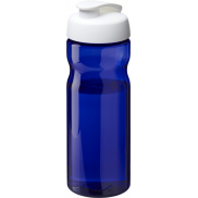 Bidon H2O Active® Base Tritan™ o pojemności 650 ml z klapką, niebieski, biały