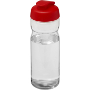 Bidon H2O Active® Base Tritan™ o pojemności 650 ml z klapką, biały, czerwony