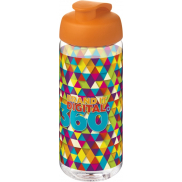 Bidon H2O Active® Octave Tritan™ o pojemności 600 ml, biały, pomarańczowy