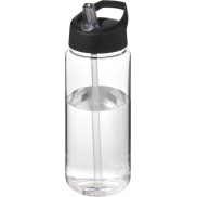 Bidon H2O Active® Octave Tritan™ o pojemności 600 ml z dzióbkiem, biały, czarny