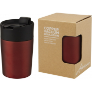 Kubek Jetta izolowany próżniowo i powlekany miedzią o pojemności 180 ml, czerwony