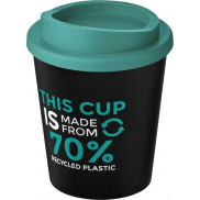 Kubek Americano® Espresso Eco z recyklingu o pojemności 250 ml , czarny, niebieski