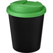 Kubek Americano® Espresso Eco z recyklingu o pojemności 250 ml z pokrywą odporną na zalanie , czarny, zielony