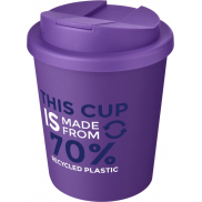 Kubek Americano® Espresso Eco z recyklingu o pojemności 250 ml z pokrywą odporną na zalanie , fioletowy