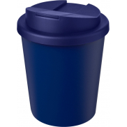 Kubek Americano® Espresso Eco z recyklingu o pojemności 250 ml z pokrywą odporną na zalanie , niebieski