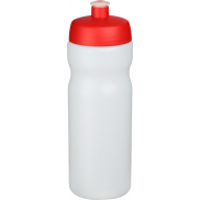 Bidon Baseline® Plus o pojemności 650 ml, czerwony, biały