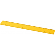 Refari linijka z tworzywa sztucznego pochodzącego z recyklingu o długości 30 cm, żółty