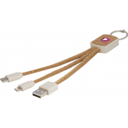 Bates słoma pszeniczna i korek, kabel do ładowarki 3 w 1, piasek pustyni