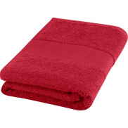 Charlotte bawełniany ręcznik kąpielowy o gramaturze 450 g/m² i wymiarach 50 x 100 cm, czerwony