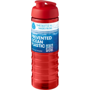 H2O Active® Eco Treble bidon z otwieraną pokrywką o pojemności 750 ml, czerwony