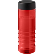 H2O Active® Eco Treble 750 ml screw cap water bottle , czerwony, czarny