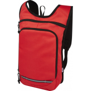 Trails plecak outdorowy, certyfikat GRS, tworzywo RPET, 6,5 l, czerwony