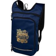 Trails plecak outdorowy, certyfikat GRS, tworzywo RPET, 6,5 l, niebieski