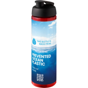 H2O Active® Eco POP Vibe 850 ml, bidon sportowy z odchylaną pokrywką, czerwony, czarny