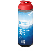H2O Active® Eco POP Vibe 850 ml, bidon sportowy z odchylaną pokrywką, szary, czerwony