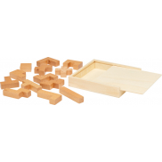 Bark drewniane puzzle, piasek pustyni