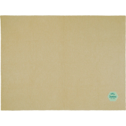 Suzy koc z dzianiny poliestrowej z certyfikatem GRS o wymiarach 150 x 120 cm, biały