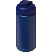 Baseline bidon o pojemności 500 ml z wieczkiem zaciskowym z materiałów z recyklingu, niebieski