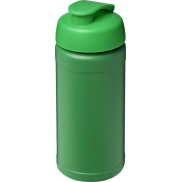 Baseline bidon o pojemności 500 ml z wieczkiem zaciskowym z materiałów z recyklingu, zielony