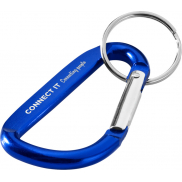 Timor brelok do kluczy z karabińczykiem wykonany z aluminium z recyklingu, niebieski