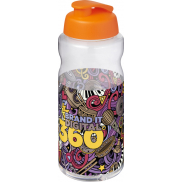H2O Active® Big Base bidon z wieczkiem zaciskowym o pojemności 1 litra, pomarańczowy
