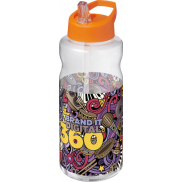 H2O Active® Big Base bidon z dzióbkiem o pojemności 1 litra, pomarańczowy