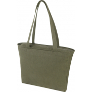 Weekender torba na zakupy z materiału z recyklingu o gramaturze 500 g/m², zielony