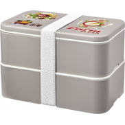 MIYO Renew dwuczęściowy lunchbox, szary, biały