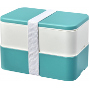 MIYO Renew dwuczęściowy lunchbox, niebieski, biały