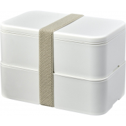 MIYO Renew dwuczęściowy lunchbox, biały, szary