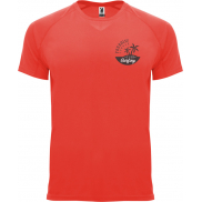 Bahrain sportowa koszulka męska z krótkim rękawem 135 g/m², m, czerwony