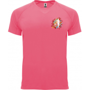Bahrain sportowa koszulka męska z krótkim rękawem 135 g/m², l, różowy