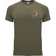 Bahrain sportowa koszulka męska z krótkim rękawem 135 g/m², xl, zielony