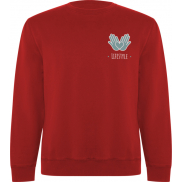 Batian bluza unisex z okrągłym dekoltem 300 g/m², s, czerwony