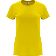 Capri koszulka damska z krótkim rękawem 170 g/m², 2xl, żółty