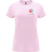 Capri koszulka damska z krótkim rękawem 170 g/m², 2xl, różowy