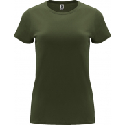 Capri koszulka damska z krótkim rękawem 170 g/m², 2xl, zielony