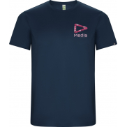 Imola sportowa koszulka męska z krótkim rękawem 135 g/m², l, niebieski