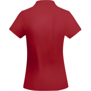 Prince polo damska z krótkim rękawem 210 g/m², m, czerwony
