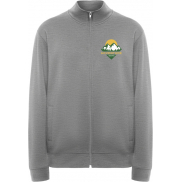 Ulan bluza unisex z zamkiem błyskawicznym na całej długości 280 g/m², s, szary