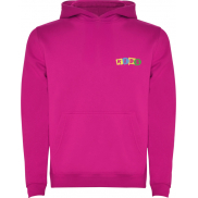 Urban dziecięca bluza z kapturem 280 g/m², 11/12, różowy