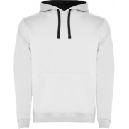 Urban dziecięca bluza z kapturem 280 g/m², 5/6, biały, niebieski