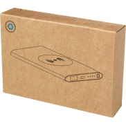 Juice bezprzewodowy powerbank o pojemności 4000 mAh Type-C z aluminium pochodzącego z recyklingu , czerwony