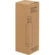 Spring miedziana butelka próżniowa ze stali nierdzewnej z recyklinku z certyfikatem RCS 500 ml, biały