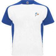 Bugatti sportowa koszulka unisex z krótkim rękawem, 2xl, biały, niebieski