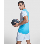 Detroit sportowa koszulka unisex z krótkim rękawem 130 g/m², 2xl, niebieski
